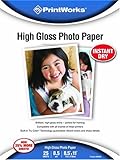 Printworks Premium Glossy 8 1/2 x 11 Inch Photo Paper 25 Sheets (00468)