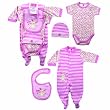 Hudson Baby Layette Set, 4 Piece, Baby Bunny, 0-3 Months