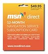 MSN Direct 12-Month Subscription Prepaid Card