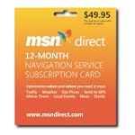 MSN Direct 12-Month Subscription Prepaid Card