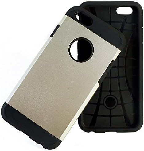 I Phone 6 Plus and 6S Plus Case shock Dispersion Technology Bumper Case Ultra Slim Tough [non Slip] [Perfect Fit] Excellent Grip Slimmer Rugged Ultimate Protection with Lifetime Warranty Gold.