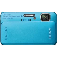 Sony DSC-TX10L Digitalkamera (16 Megapixel, 4-fach opt. Zoom, wasserdicht bis 4m,Full HD Video, 7,6 cm (3 Zoll) Display) blau