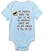My Grandma's Crazy Funny One-piece Baby Bodysuit Clothes for Boys and Girls