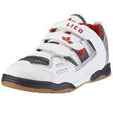 Lico World Indoor V 310019, Unisex - Kinder Sportschuhe - Indoor, weiss, (weiss-marine-rot )