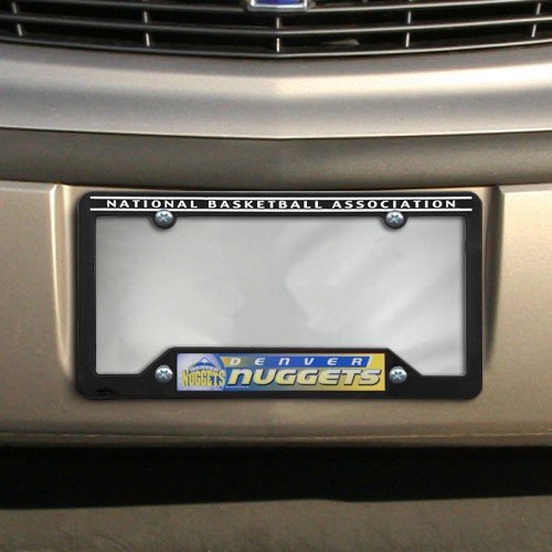 Denver Nuggets Black Plastic License Plate Frame