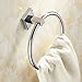 Leyden Solid Brass Chrome Finish Towel Ring Lavatory Home Decor Bath Shower Improvement Towel Racks and Holders