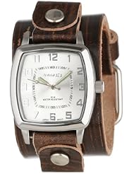 Nemesis Unisex S17BVGB Elegant Square Vintage Silver Watch