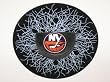 NEW YORK ISLANDERS Shatter Puck WINDOW CLING Decal