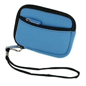 Neoprene Sleeve (Smurf Blue) Case for Panasonic Lumix DMC-TS2A Digital Camera Blue