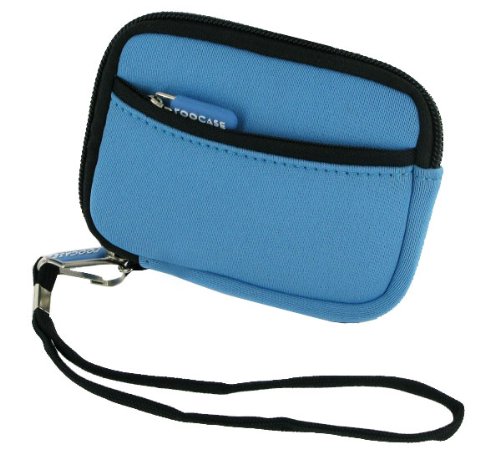 rooCASE (Berry Blue) Neoprene Sleeve Case for Panasonic Lumix DMC-FH1A Digital Camera Blue