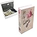 EIOU 7.1 * 4.7 *2.3 inches Beautiful Rose Locking Book Safe With Key Security Diversion Hidden Book Safe With Strong Metal Case inside safe