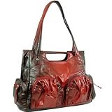 Two Tone Leather look like Shoulder Bag