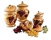 4pc ceramic canister set tuscany grape