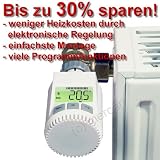 Produkt-Bild: elektronischer Heizk&ouml;rper-Thermostat - Energiesparregler / spart bis zu 30 % Energie!