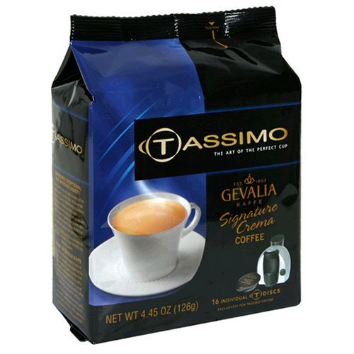 Gevalia Signature Crema Coffee, T-Discs for Tassimo Hot Beverage System, 16-Count Packages (Pack of 2)