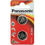 Cr2032 Battery (2 Pack) - Panasonic, Lithium Coin Cell, 3V