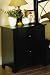 Nightstand Contemporary Style in Espresso Finish