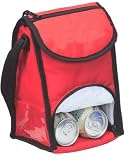 Deluxe Insulated Lunch Pack Cooler Bag, Red