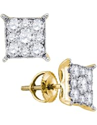 1.26CTW DIAMOND SOLI STAR EARRINGS