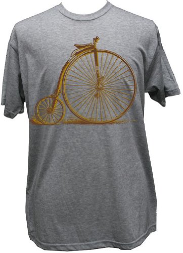 Men's Annex Clothing Penny-Farthing Antique Bicycle Victorian Steampunk Etching Art Design Print Tee Shirt
