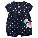 カーターズ Carter's ロンパース 前開き 半袖 綿100% Snap-Up Polka Dot Cotton Romper 18M (78-83cm)