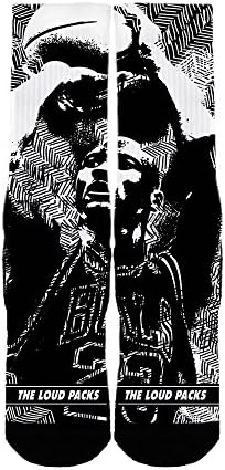 The Loud Packs Mens Graphic Custom Jordan Socks BHM 2015 Large Multicoloured