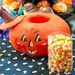8" Pumpkin Candy holder By Annalee 8" Pumpkin Candy holder By Annalee