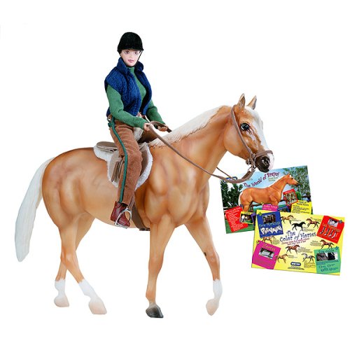 Childrens Toyshop  Toys : Breyer Traditional Let's Go Riding English Collectible Set