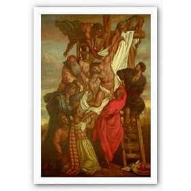 Descent From The Cross by Tim Ashkar 26"x36" Art Print Poster African-American