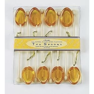 All Natural Clover Honey Tea Spoons Gift Sets: 3 Count by Melville Candy Company