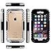 iPhone 6 Waterproof Case, iThroughTM iPhone 6 Waterproof Case, Dust Proof, Snow Proof, Shock Proof Case, Heavy Duty Carrying Cover Case for iPhone 6 , iPhone 6S (Black)