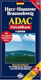 ADAC FreizeitKarte, Bl.11, Harz, Hannover, Braunschweig: Reiseinfo & Register: Freizeitf&uuml;hrer, Ortsregister mit Postleitzahlen - GPS-geeignete Karte: Sehensw&uuml;rdigkeiten, landschaftlich sch&ouml;ne Strecken - ADAC Kartografie