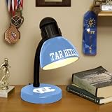NORTH CAROLINA TAR HEELS Team Logo DESK LAMP (14.5 Tall x 6 Wide) with High Gloss Baked-Enamel Finish
