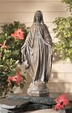 Madonna Garden Statue with Weathered Patina Finish From CBK Home Garden Designs