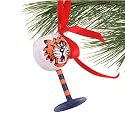 Auburn Tigers Hand-Painted Mini Wine Glass Christmas Ornament
