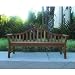 Cedar Delite RCFNBLUXURY Luxury Style Western Red Bench, Clear