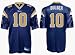 Marc Bulger St. Louis Rams #10 Authentic Reebok NFL Football Jersey (Blue)
