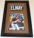 John Elway Autographed Denver Broncos 8x10 Photo ~ Custom Framed with Jersey Nameplate