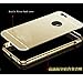 iPhone 5s Case, iPhone 5 SE Case, Silverback(TM) Luxury Metal Air Aluminum Bumper Detachable + Mirror Hard Back Case 2 in 1 Cover Ultra-Thin Frame for Apple iPhone 5s / 5 SE -Gold
