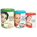 Coffee, Tea, & Sugar Set of 3 Tin Canisters
