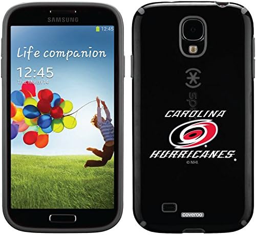 Carolina Hurricanes® - Primary 2 design on a Black Samsung Galaxy S4 CandyShell Case by Speck