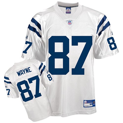Reebok Indianapolis Colts Reggie Wayne Replica White Jersey Medium