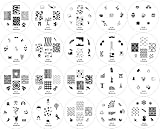 Winstonia 20 pc Nail Art Stamp Stamping Image Plate Set, Manicure Pedicure - First Generation