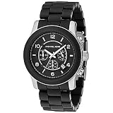 Michael Kors Men's MK8107 Oversize Black Silicone Runway Watch