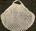 Lot of TWELVE EuroBag Cotton Mesh Shopping Bags Totes NATURAL COLOR