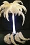 Natural WHITE 100 Thin Floss Ostrich FEATHER~15"-20" Long~3-4" wide~For Eiffel Tower Vase