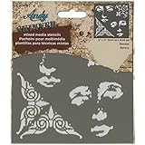 Andy Skinner Mixed Media Stencil 6"X6"-Baroque