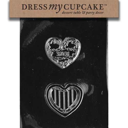 Dress My Cupcake DMCD080SET Chocolate Candy Mold, Mom Pour Box, Set of 6