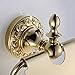 Leyden Gold Toilet Paper Holder, Brass Tissue Roll Holder Wall Mount Bathroom Toilet Roll Storage with Cover Waterproof