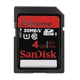 SanDisk Extreme SDHC 4GB Class 10 Speicherkartevon "SanDisk"
